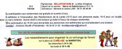 Randonnée du 02 février 2020 à Bellefontaine