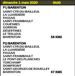 cyclos sortie du dimanche 1er mars