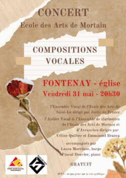 concert école des art à Fontenay le 31 mai