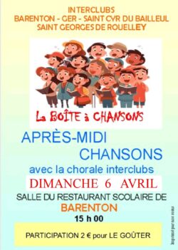 après midi chansons